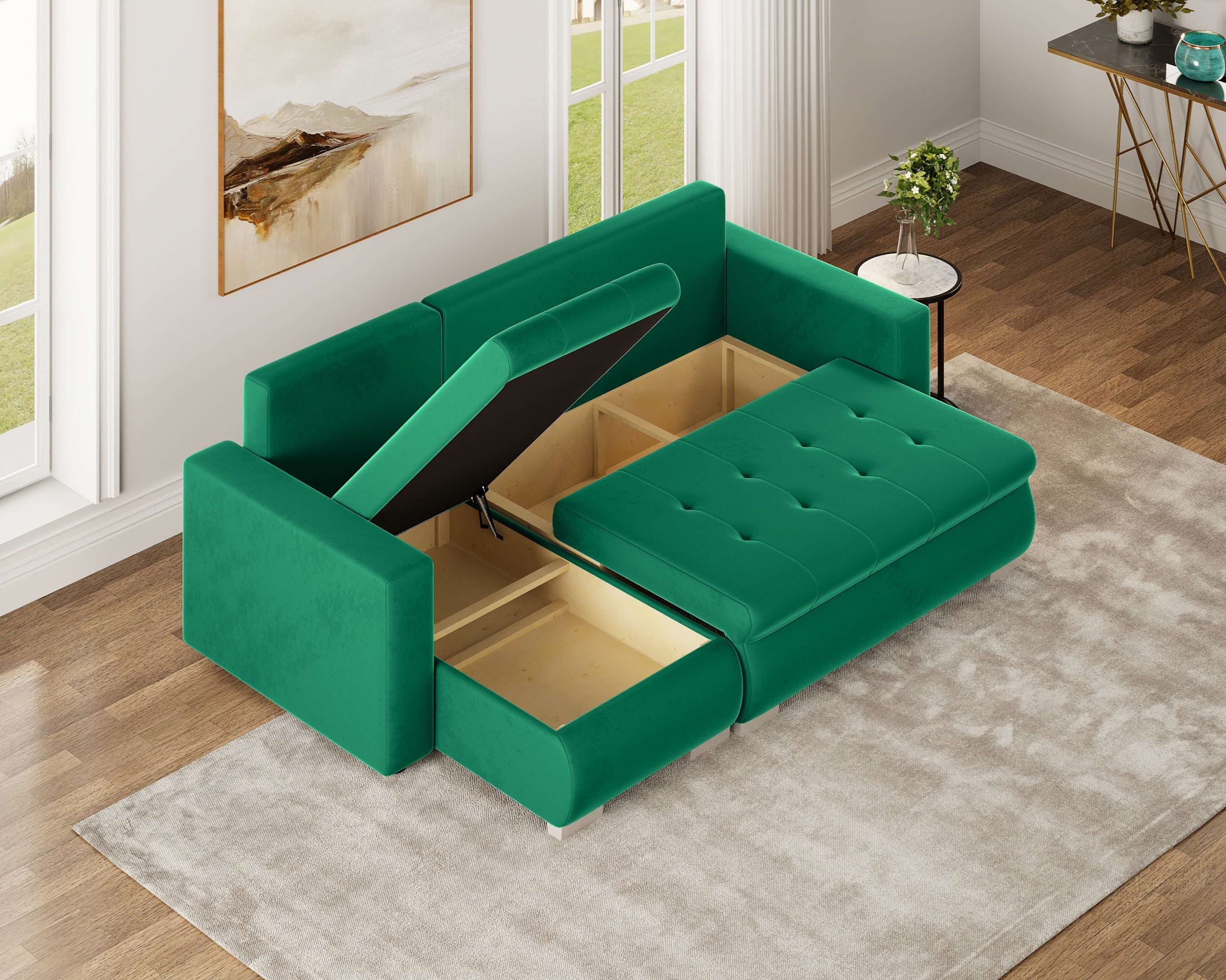 Minkštas kampas LOKO DRYŽUOTAS