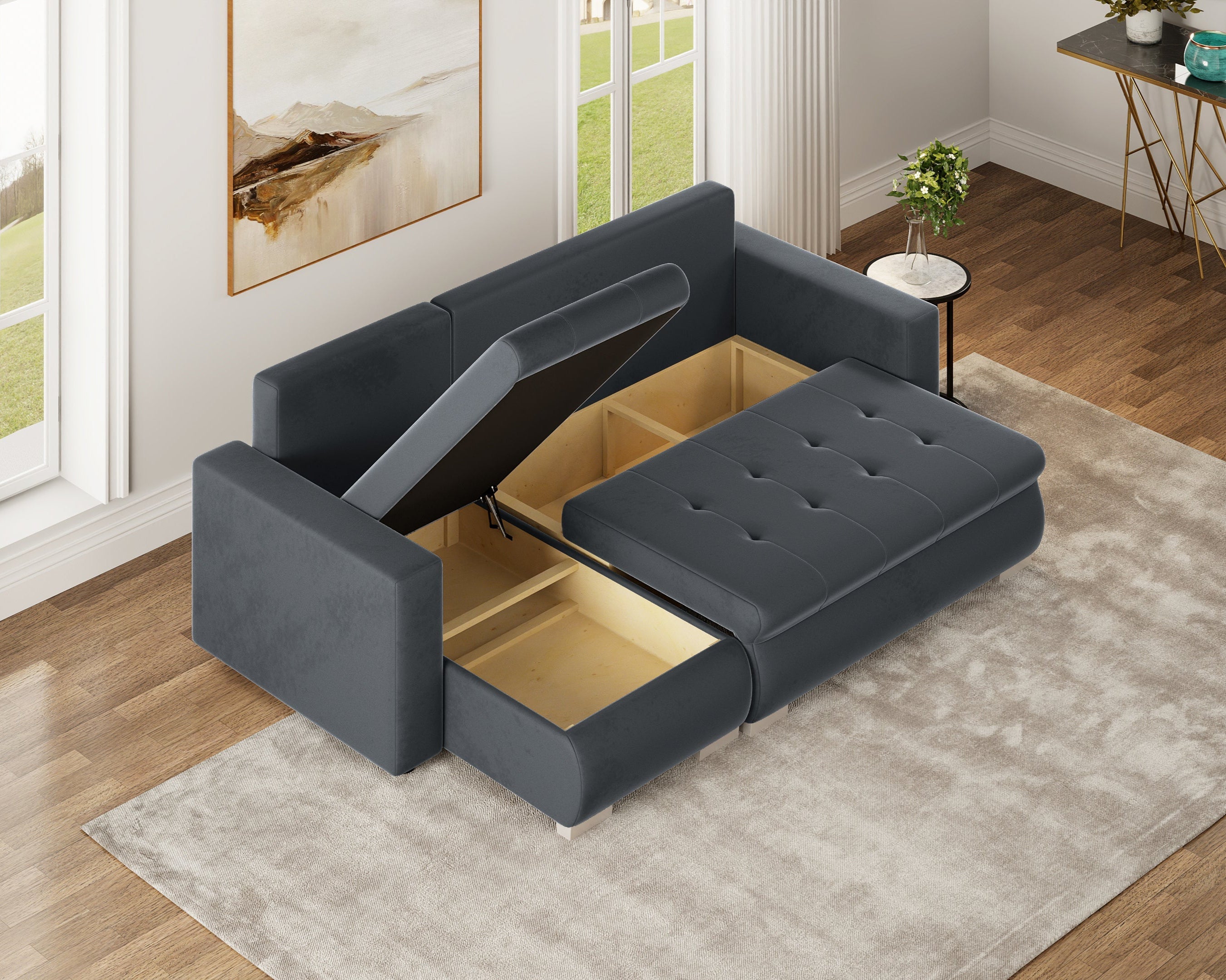 Minkštas kampas LOKO DRYŽUOTAS