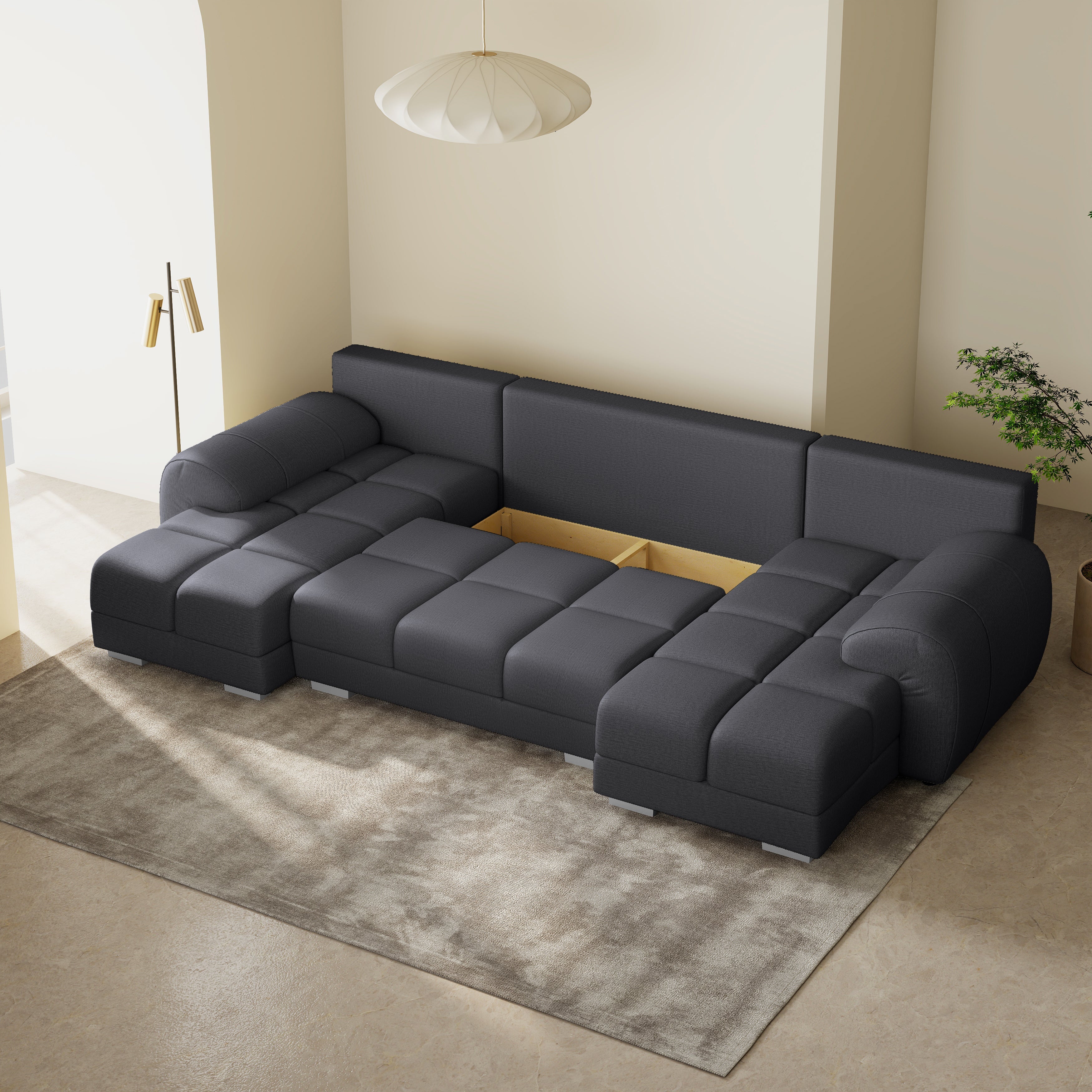 Minkštas Kampas Aura U