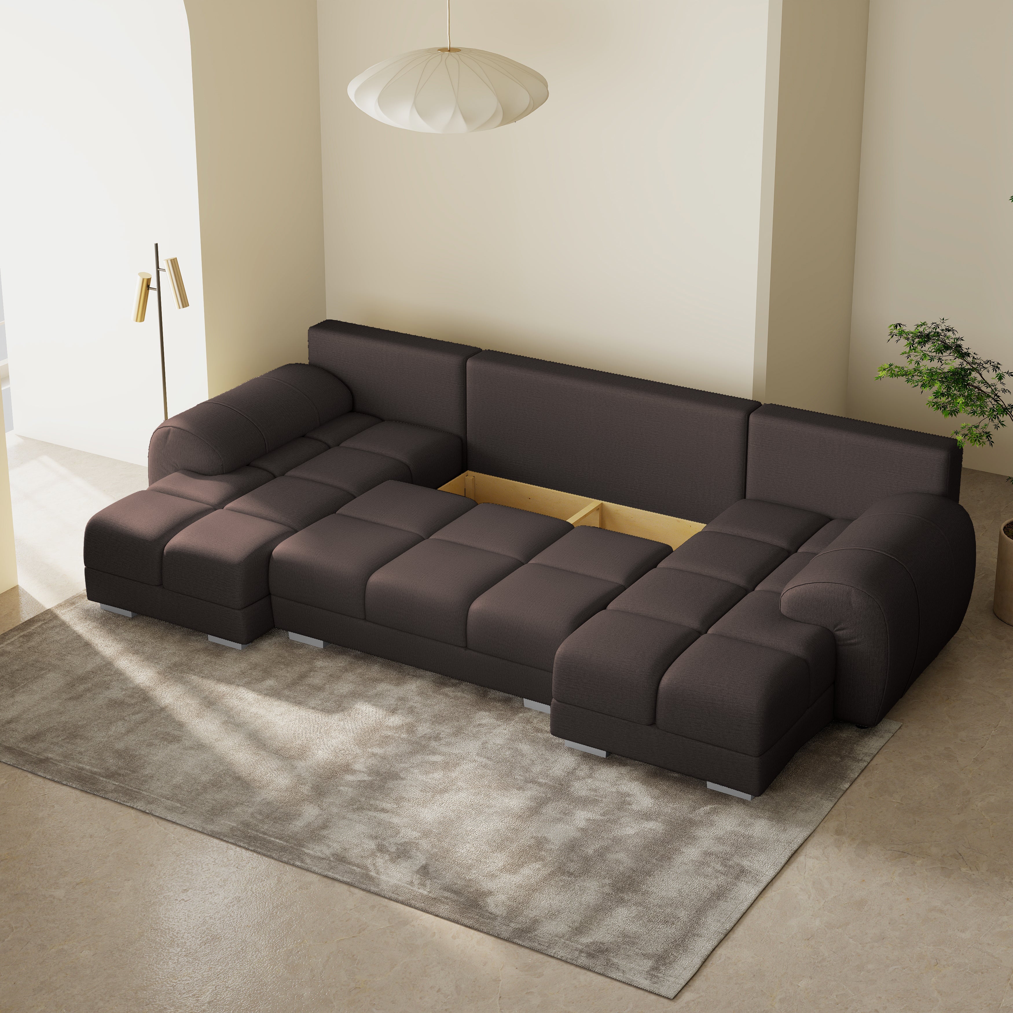 Minkštas Kampas Aura U