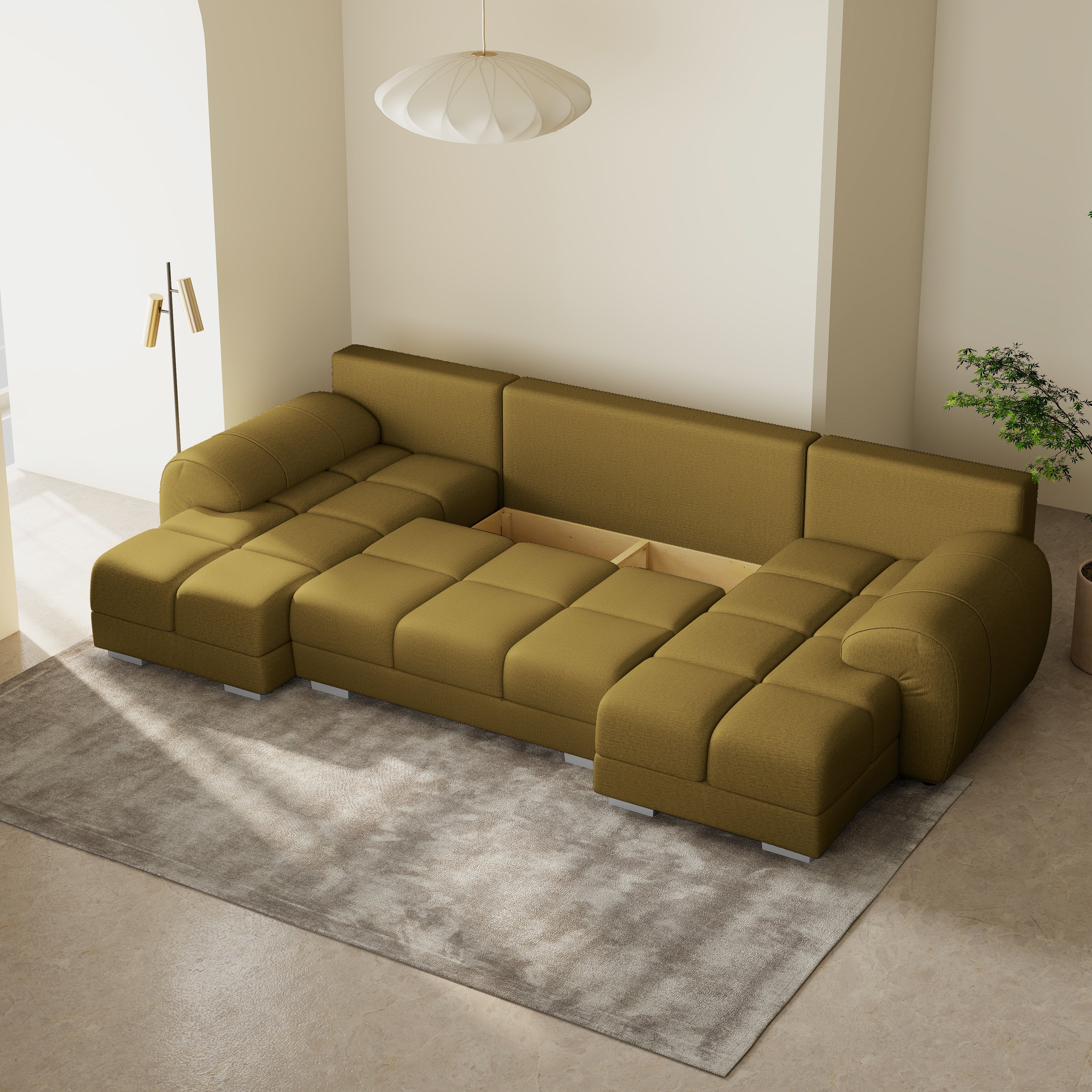 Minkštas Kampas Aura U