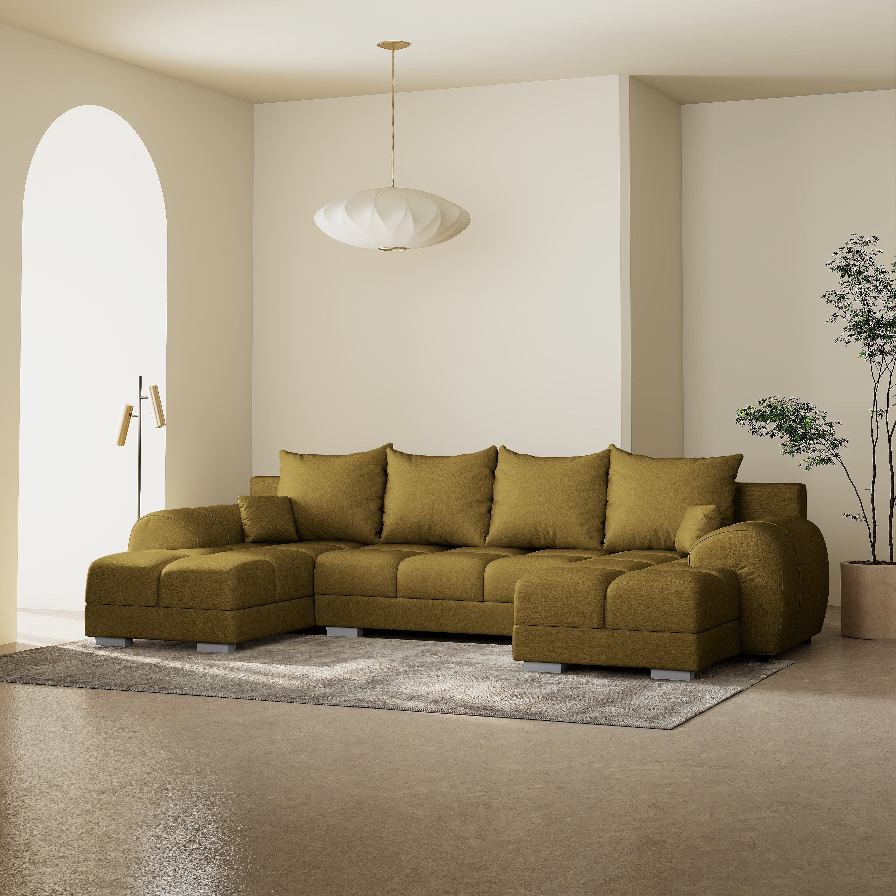 Minkštas Kampas Aura U