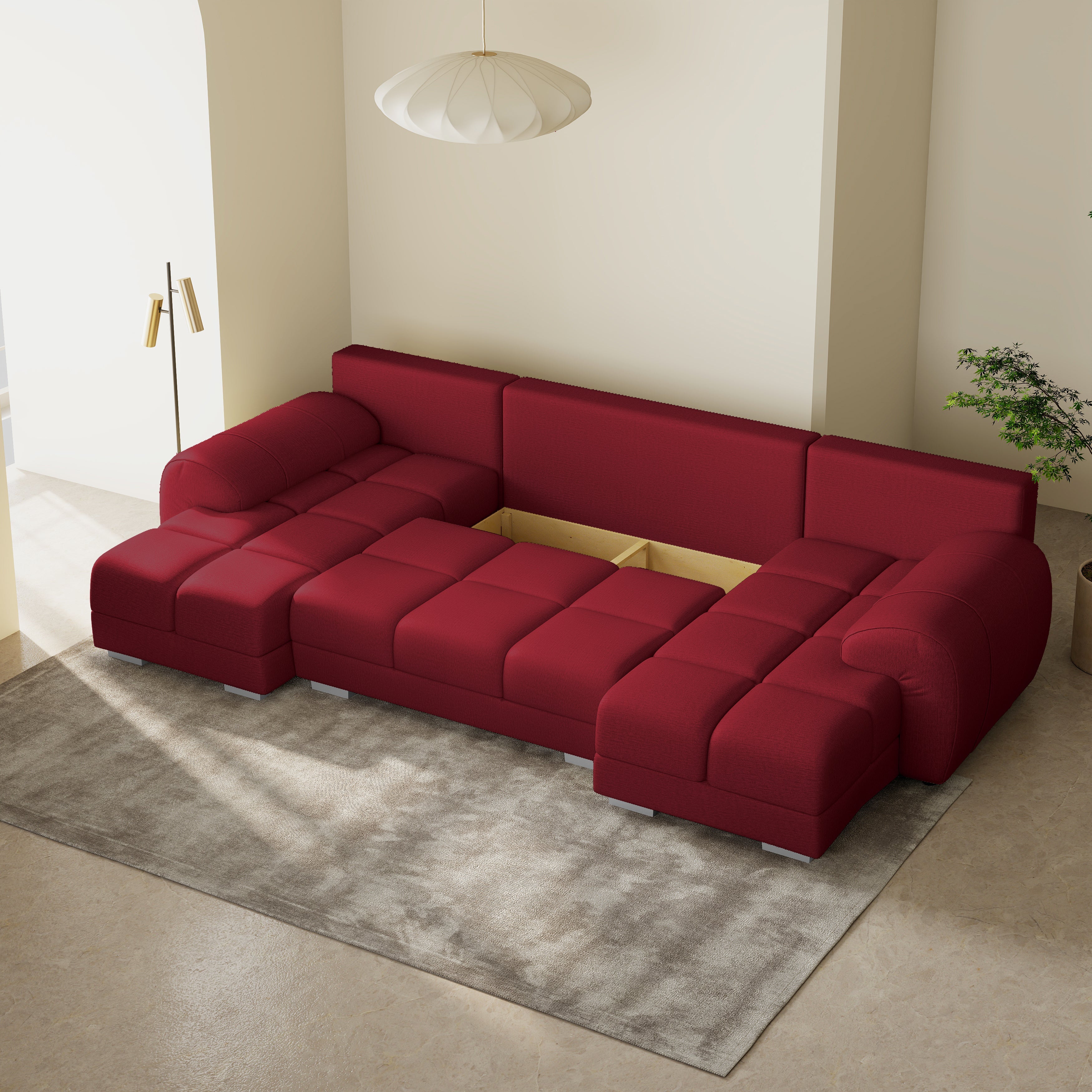 Minkštas Kampas Aura U