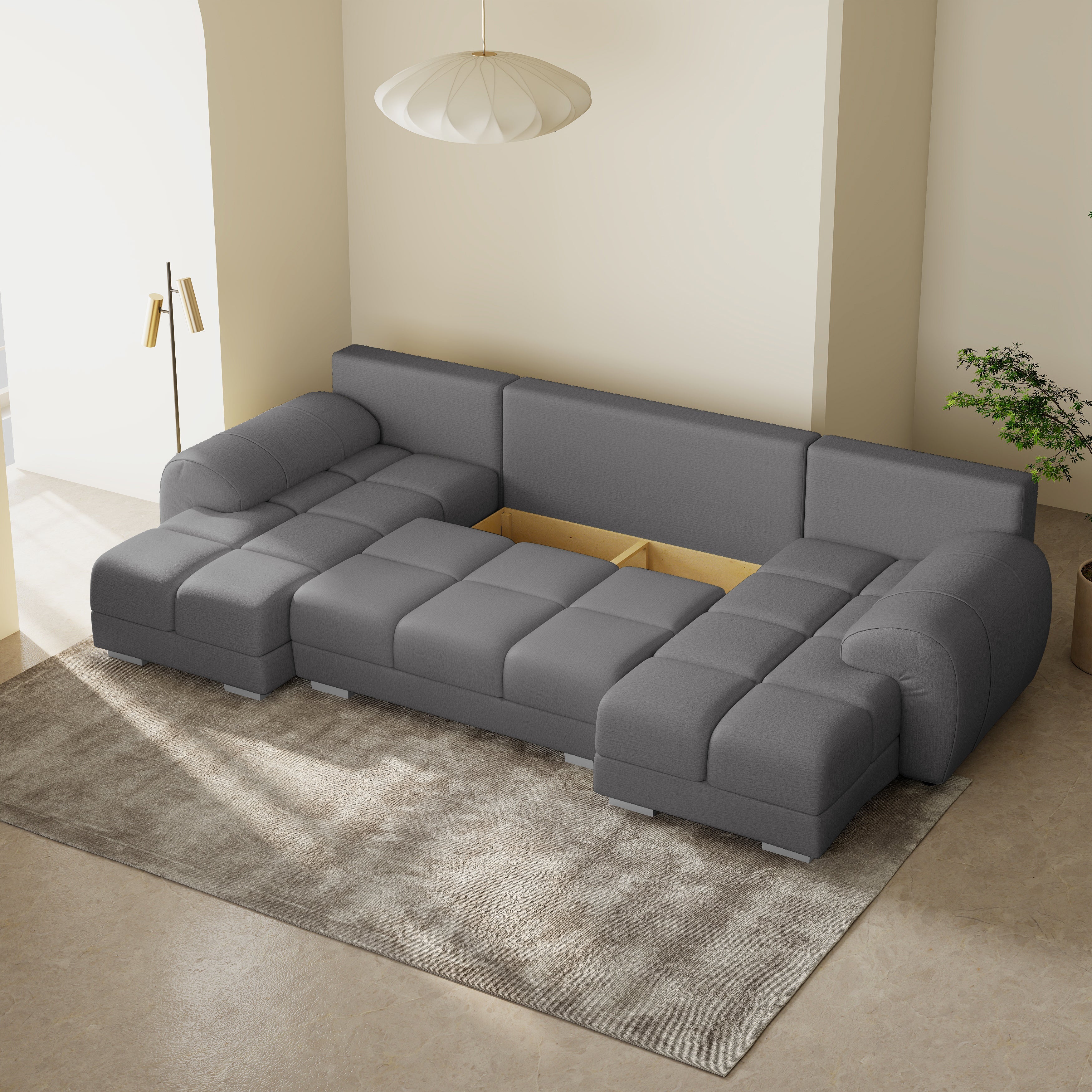 Minkštas Kampas Aura U