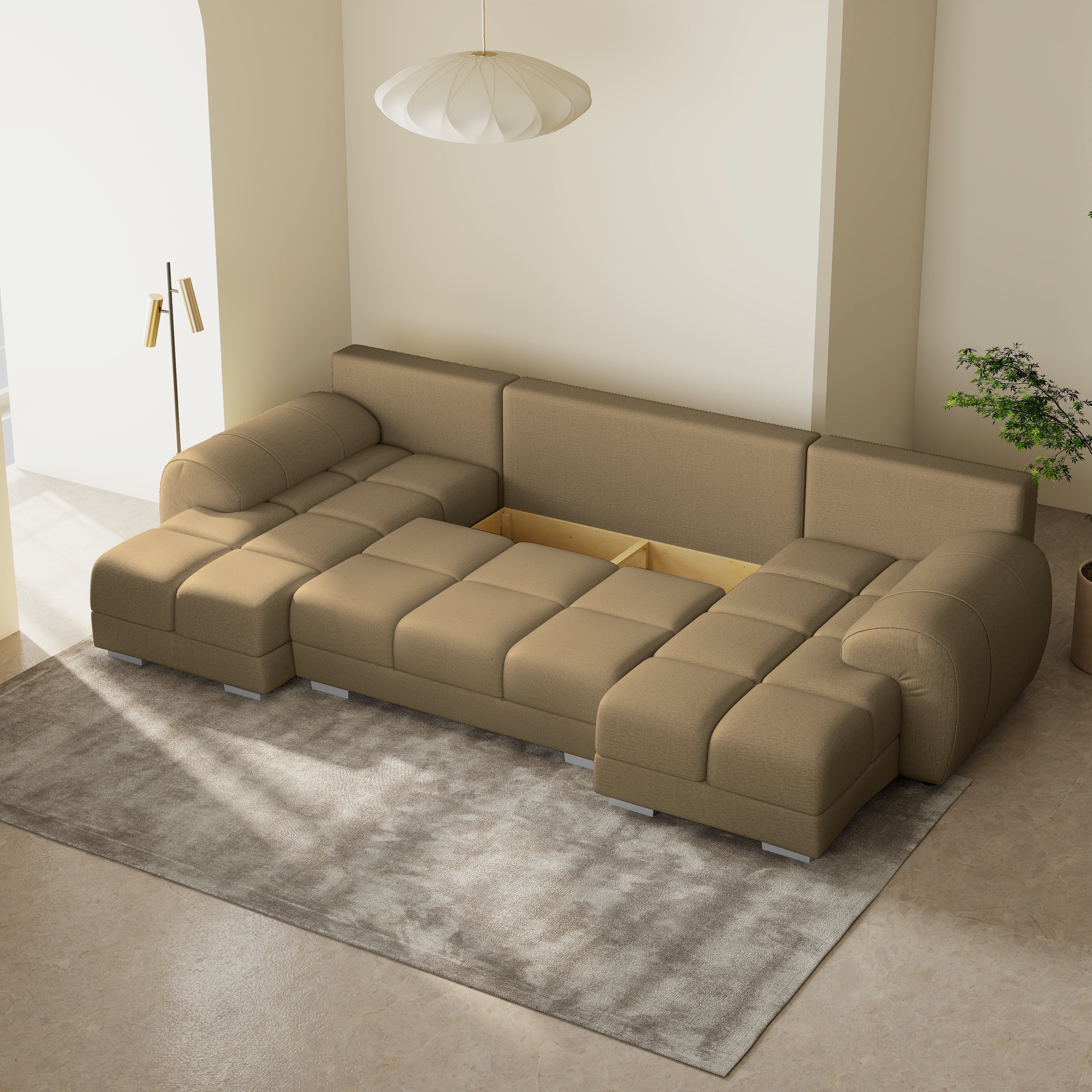 Minkštas Kampas Aura U