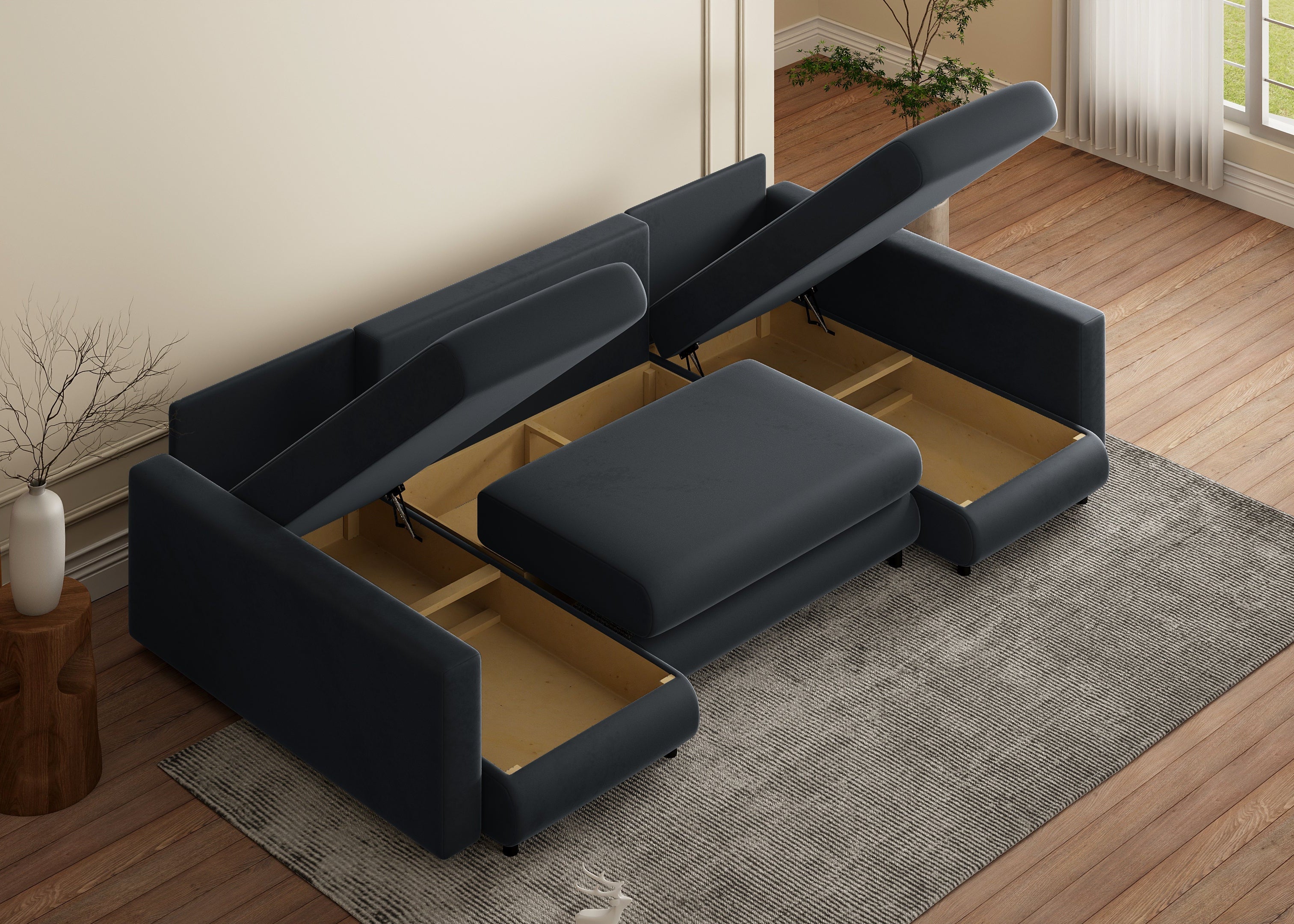 Minkštas kampas NINA-2 U