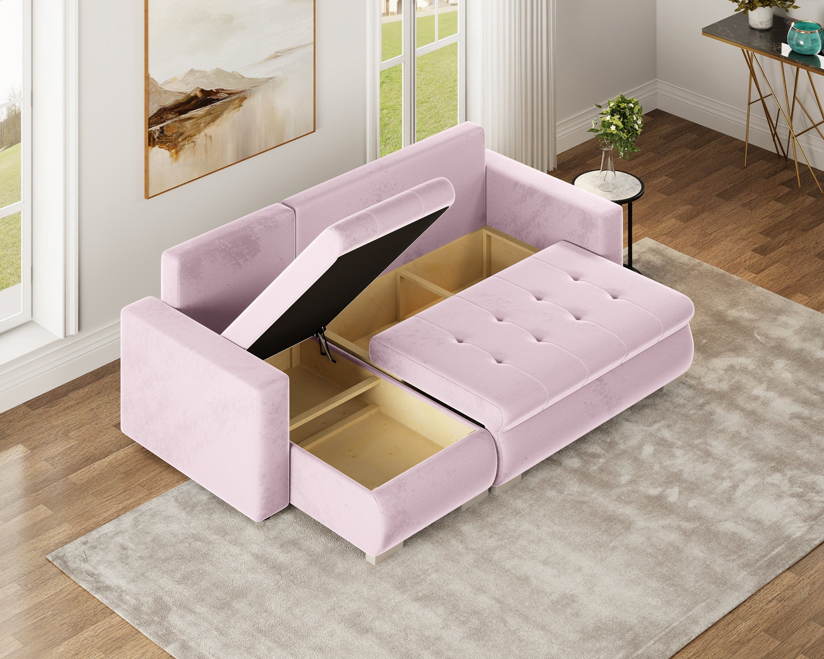 Minkštas kampas LOKO DRYŽUOTAS