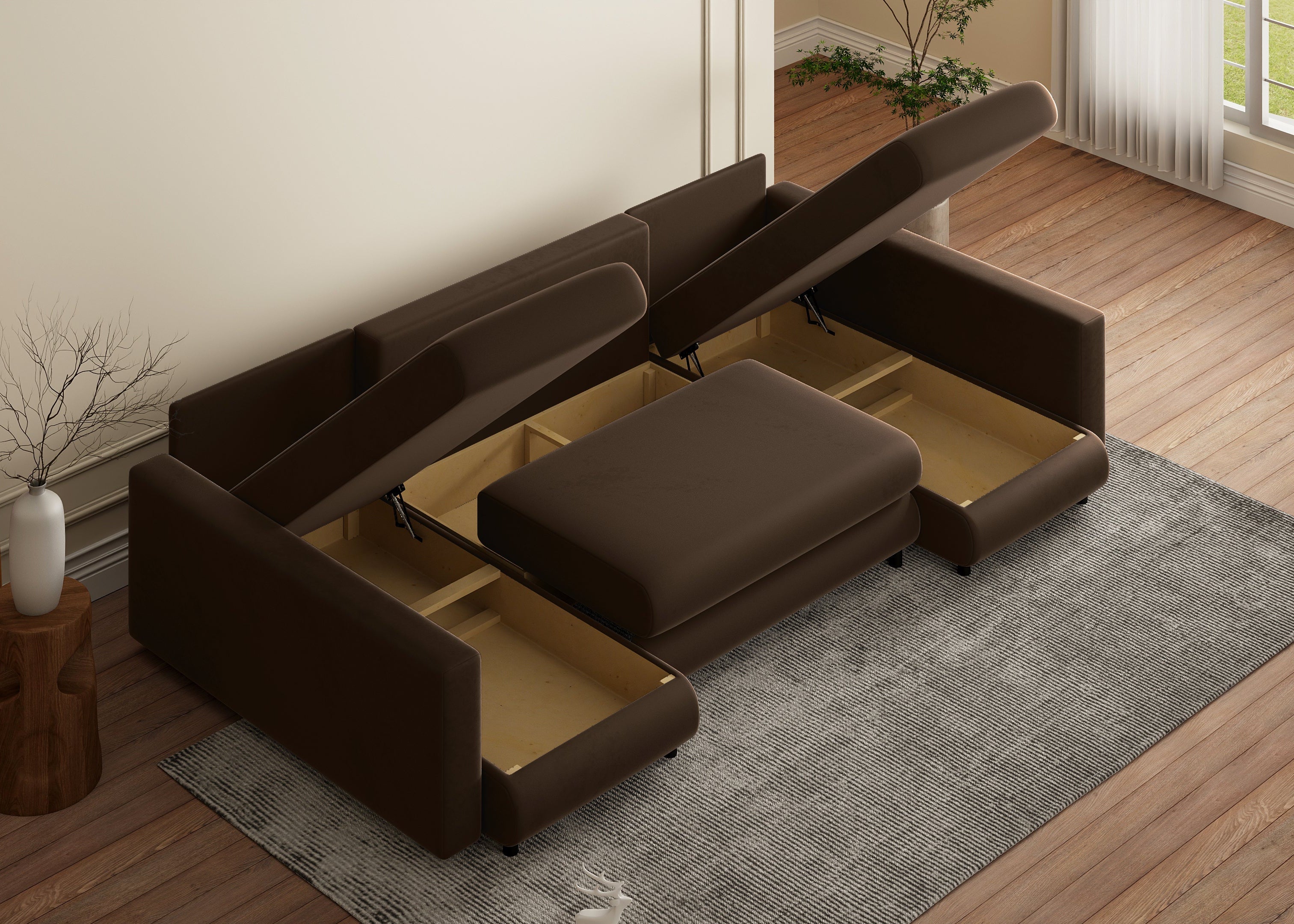 Minkštas kampas NINA-2 U