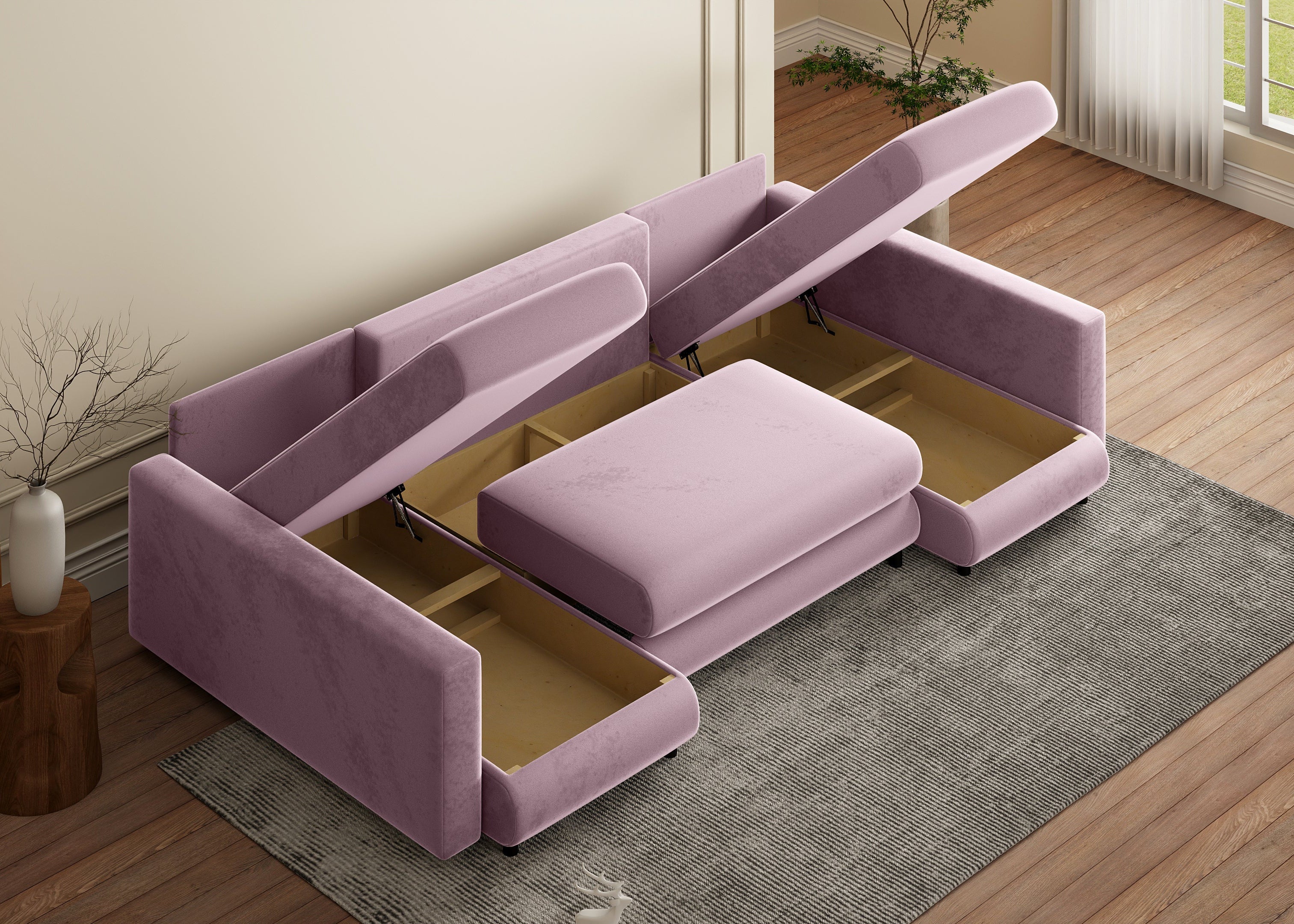 Minkštas kampas NINA-2 U