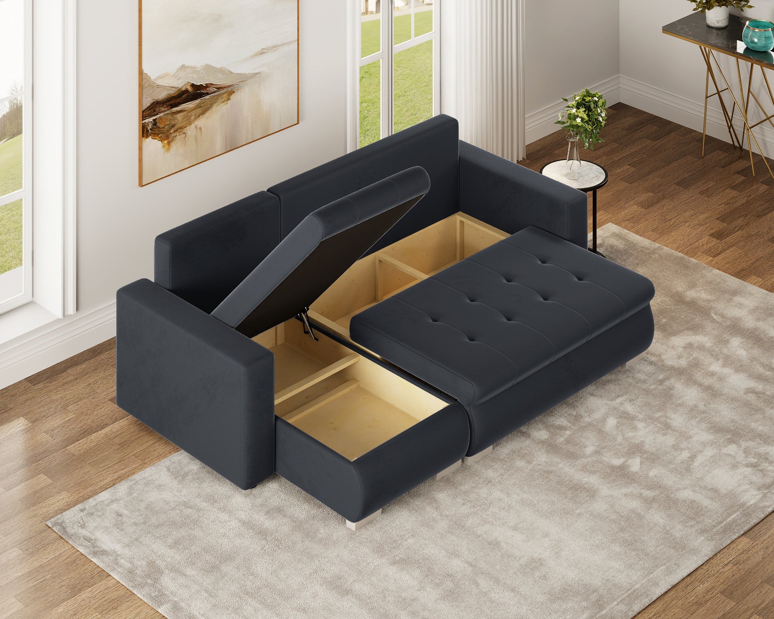 Minkštas kampas LOKO DRYŽUOTAS