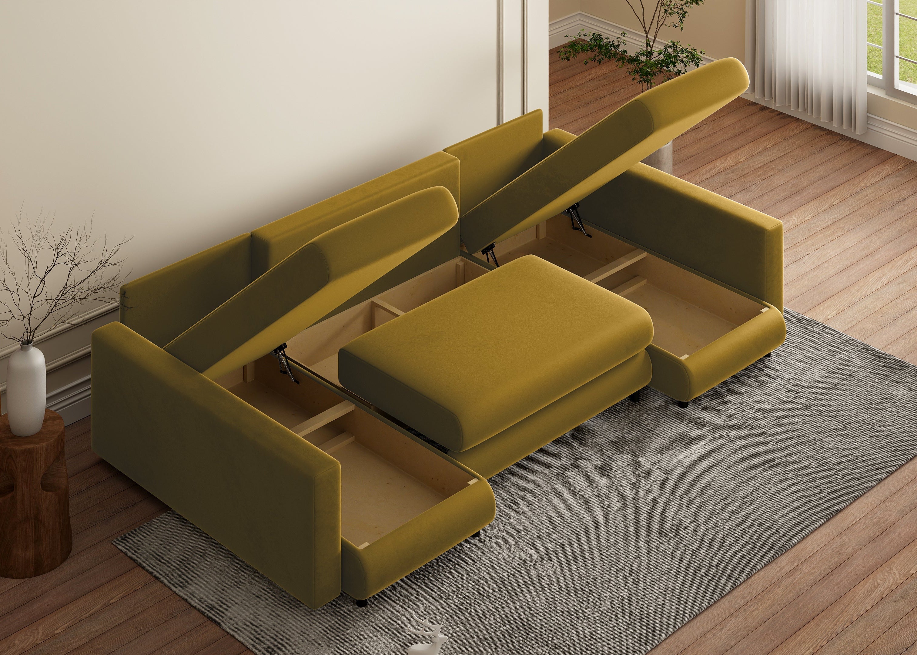 Minkštas kampas NINA-2 U