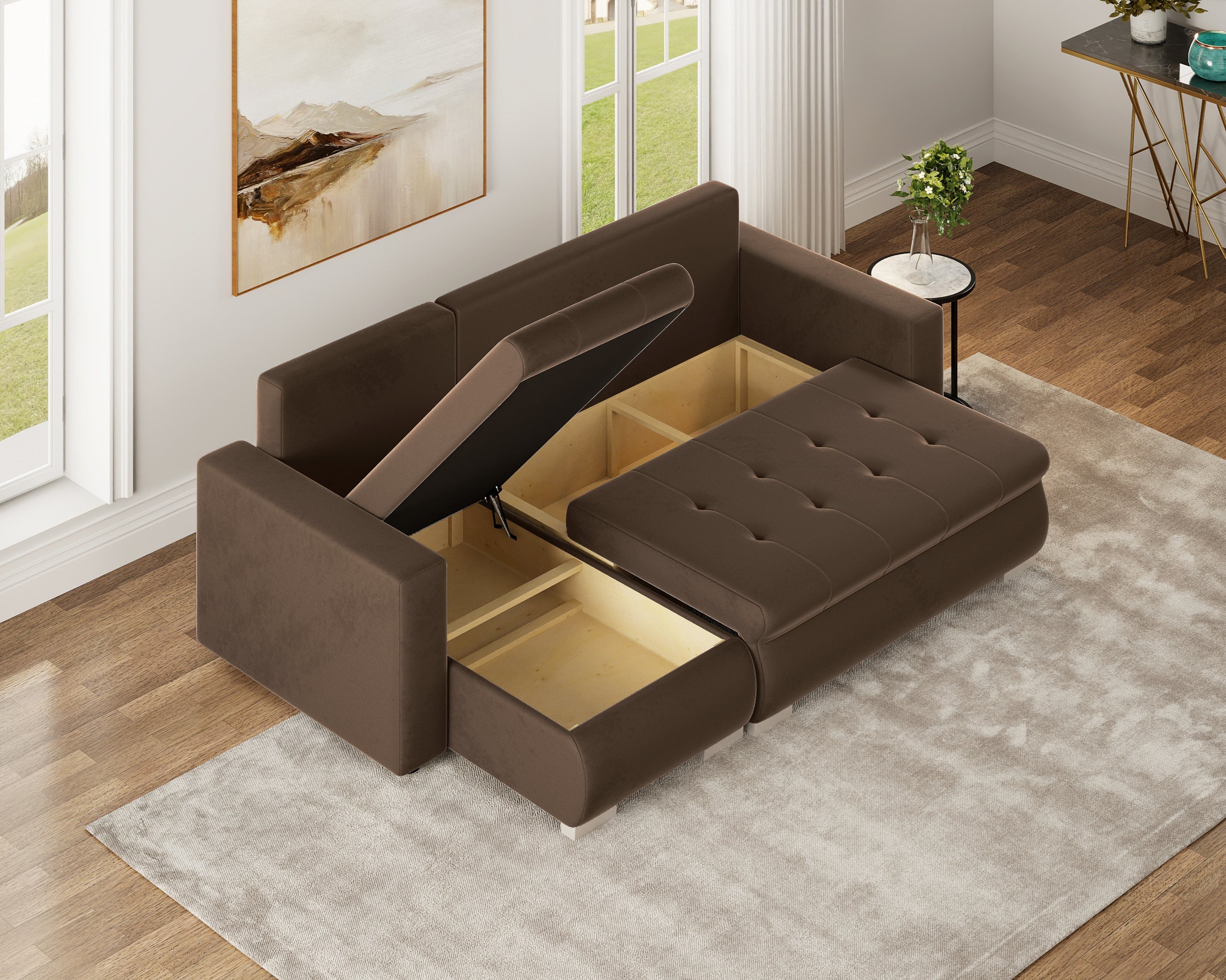 Minkštas kampas LOKO DRYŽUOTAS