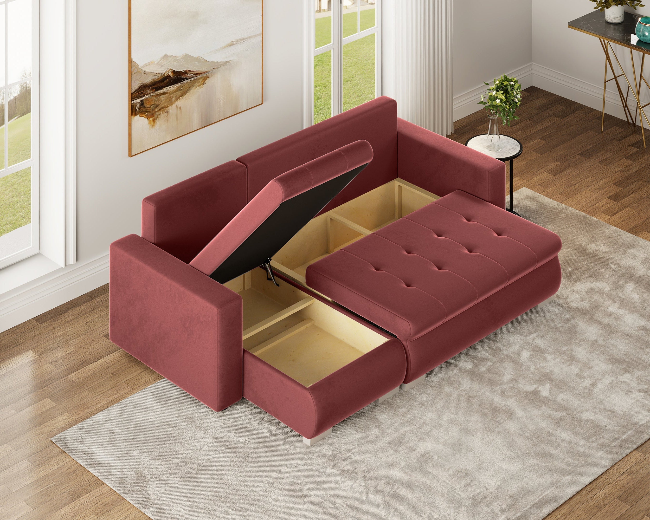 Minkštas kampas LOKO DRYŽUOTAS