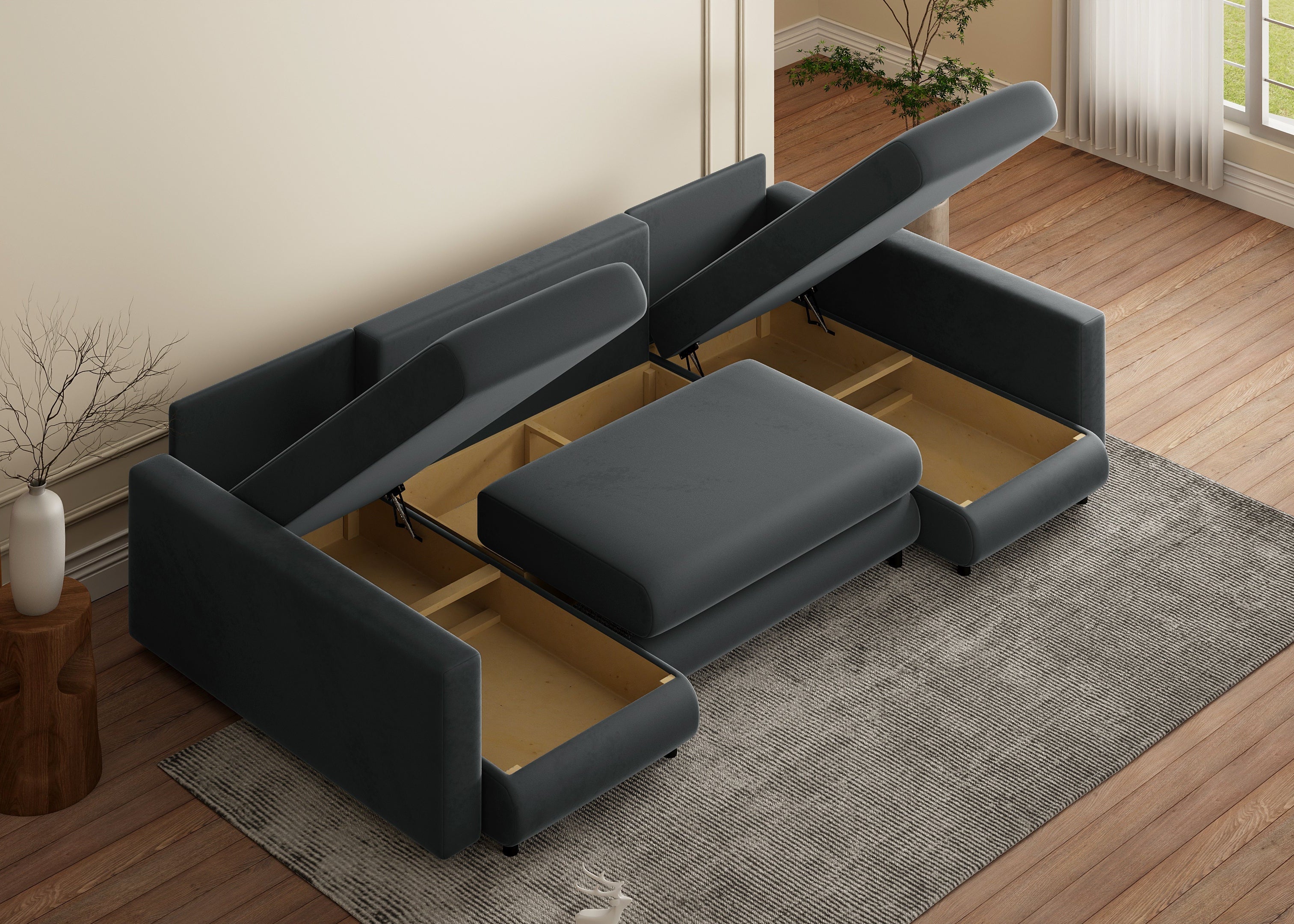 Minkštas kampas NINA-2 U