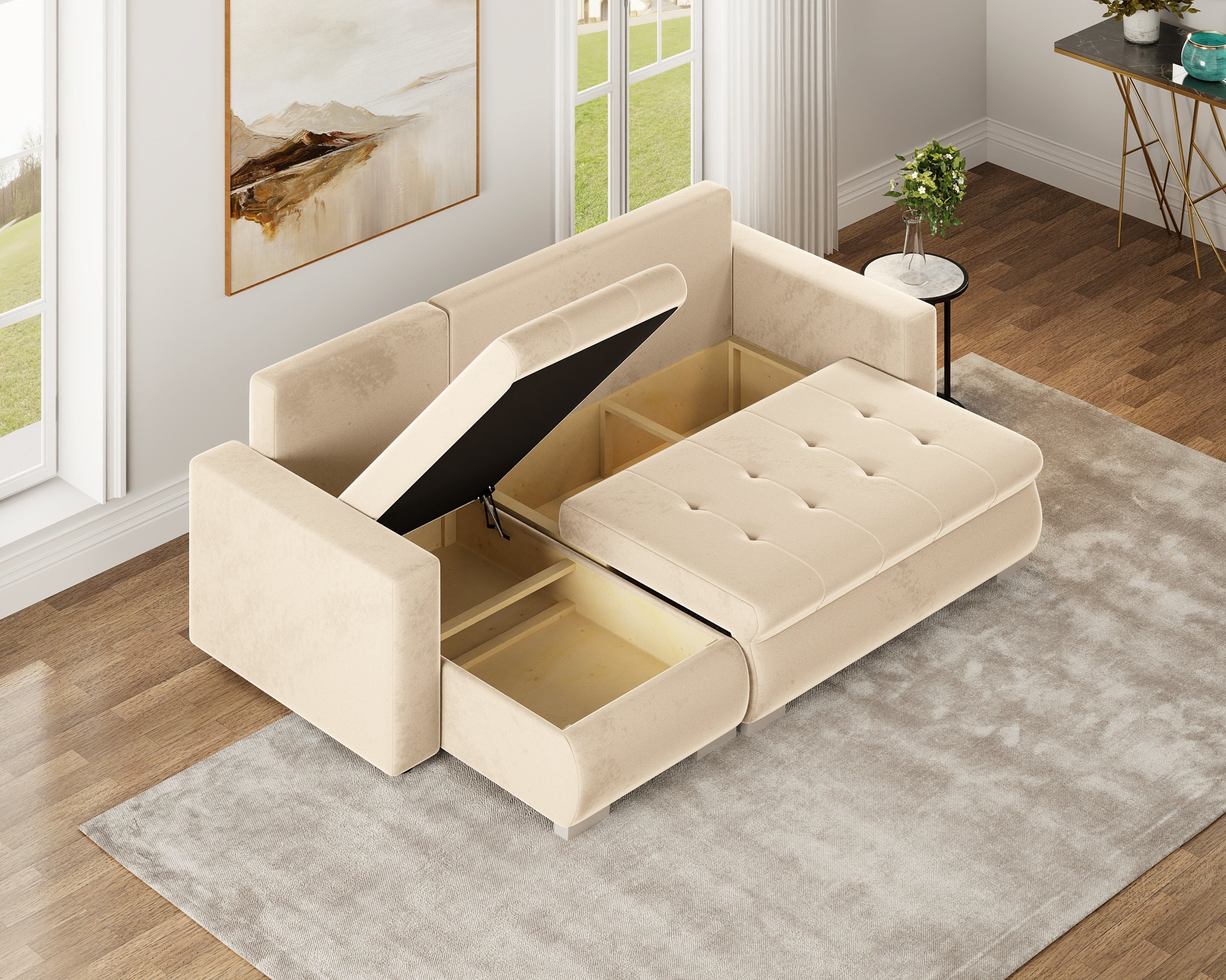 Minkštas kampas LOKO DRYŽUOTAS