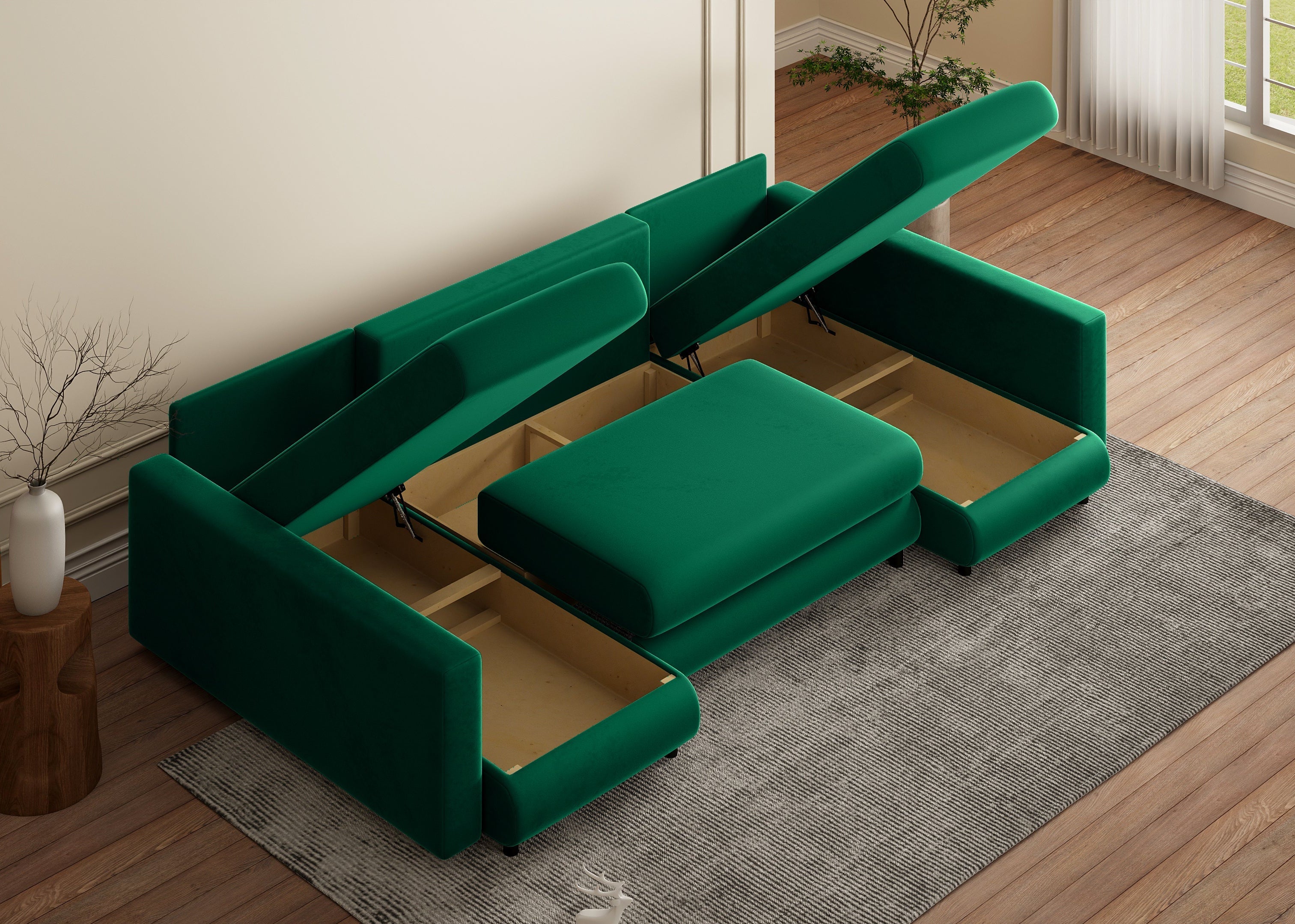 Minkštas kampas NINA-2 U